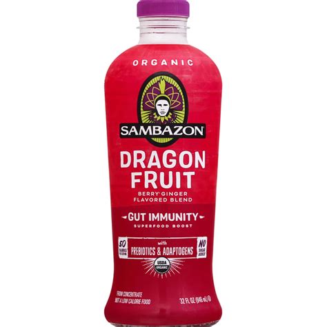 Sambazon Juice, Organic, Dragon Fruit (32 fl oz) Delivery or Pickup ...