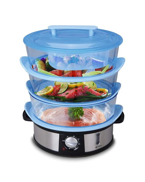 Pringle 3 Layer Electric Multi Food Steamer Cooker | Momo steamer ...
