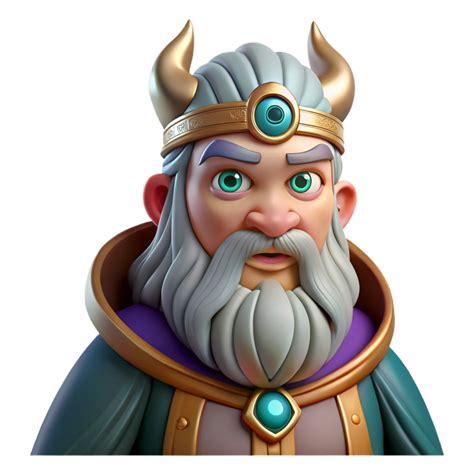 iconic bohemian Odin, Norse god of wisdom and war, one-eyed. NO ...