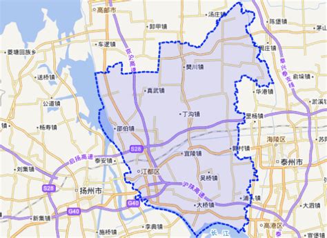1947年《江都县城市图》_历史地图网