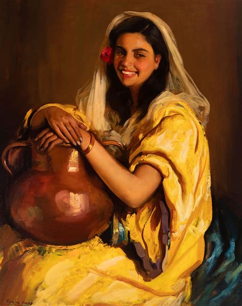 Gypsy with copper pitcher by soria aedo – Artofit