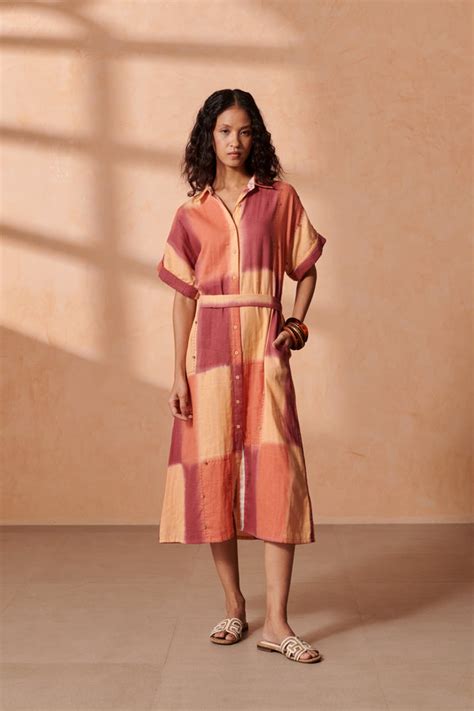 Stella Caramel Check Shirt-Dress – Roho