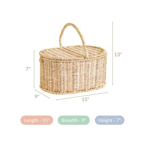 Sabai Chic Sustainable Picnic Basket Online - Premium Basket | Nestasia