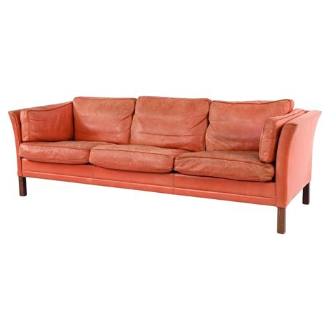 Danish Mid-Century Modern Leather Sofa by Mogens Hansen at 1stDibs ...
