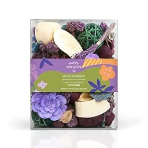 Happy Wagon Wild Lavender Scented Potpourri – Pre-Scented Botanical ...