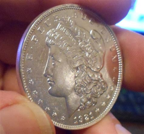 Virtually No Reeded Edge 1921 D Morgan Silver Dollar, Fake? - Coin ...