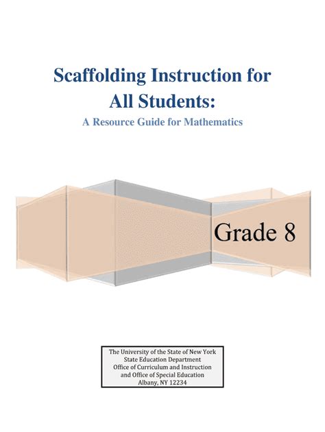 Fillable Online Scaffolding Instruction for All Students. Grade 8 ...