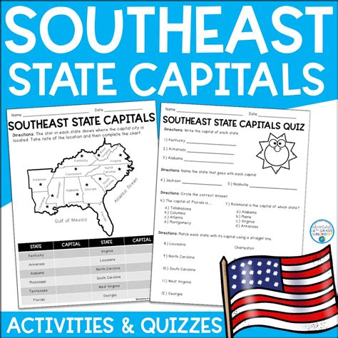 Southeast Region State Capitals - Adventures of a 4th Grade Classroom
