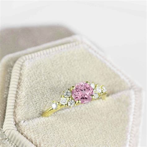 Light pink engagement ring - DIORAH JEWELLERS