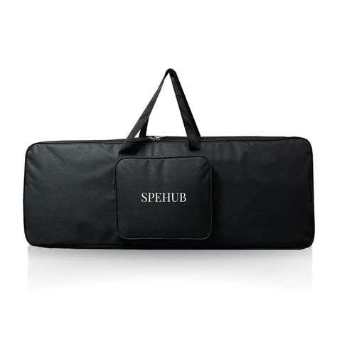 SPEHUB 26 Inch Black Formal Keyboard Bag with Zipper Closure and Web ...