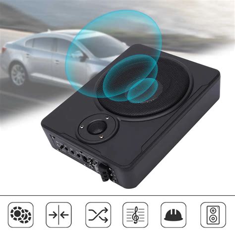 Slim Under-Seat Car Subwoofer: 8-Inch, 600W Powered Sub Bass Speaker for Car & Truck Audio ...