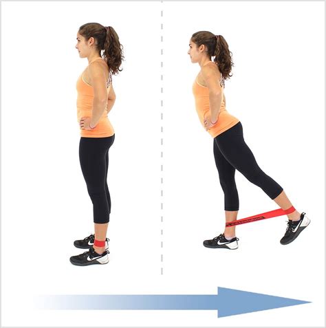 Standing Hip Extensions With Loop Resistance Bands Cable Workout, Band ...