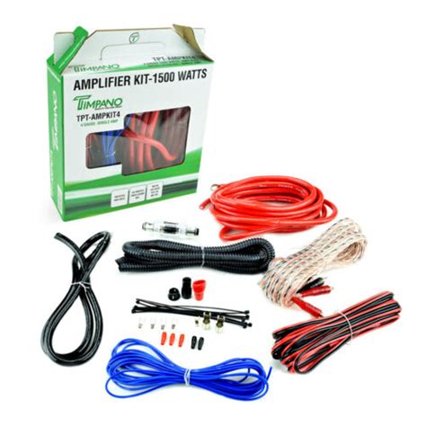 Timpano 4 Gauge Amp Kit Amplifier Install Wiring India | Ubuy