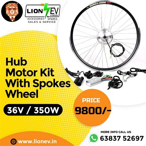 Upgrade Your Ride with a Hub Motor Kit With Spokes Wheel – Lion ...