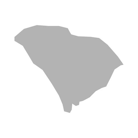 South Carolina map vector icon on isolated white background 7167765 ...