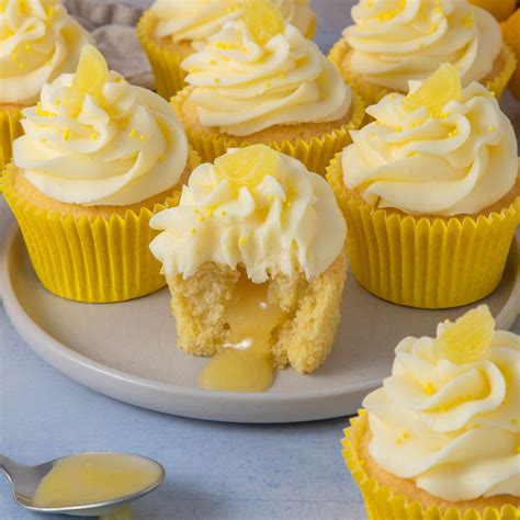 Lemon Cupcakes with Lemon Curd Filling | Recipe | Lemon curd, Lemon ...