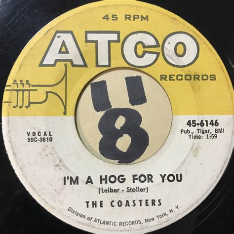 Yahoo!オークション - 試聴 THE COASTERS POISON IVY / I'M A HOG FOR...