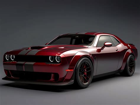 Octane Red Dodge Challenger Hellcat - Etsy