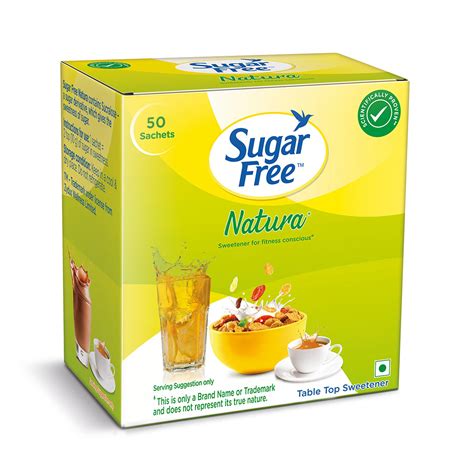 Sugar Free Natura, 50 Sachet | Equivalent to Sweetness from 1Kg Sugar ...