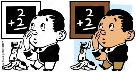 Simple Math Problem Cartoon 的图像结果