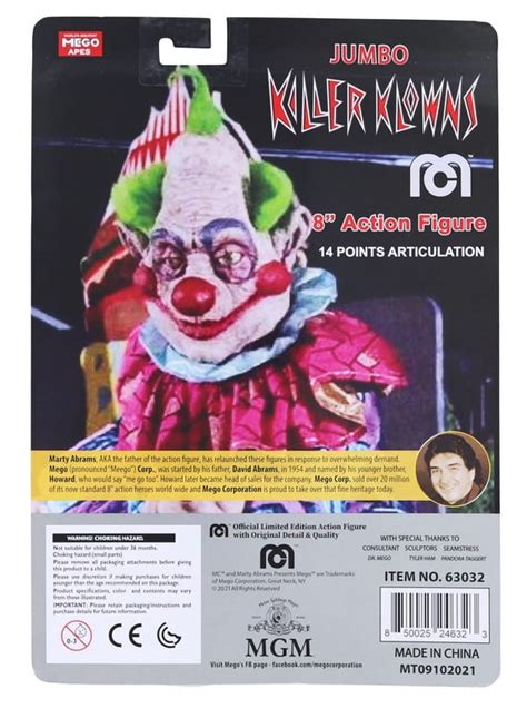Buy Killer Klowns from Outer Space Jumbo Mego 8 Action Figure Online at ...