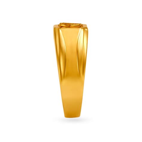 Suave 22 Karat Gold Om Ring