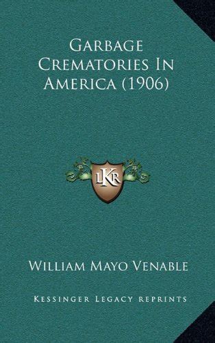 Buy Garbage Crematories in America (1906) Book Online at Low Prices in ...