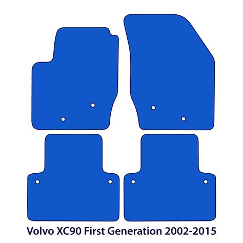 Volvo XC90 Velour Floor Mats 2002-2015 – Black