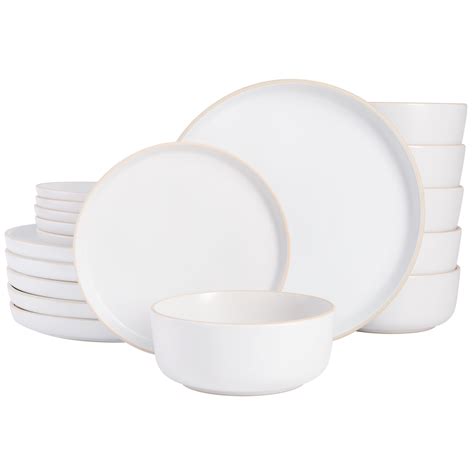 Gibson Home Zuma 18 Piece Dinnerware Set - White - Walmart.com