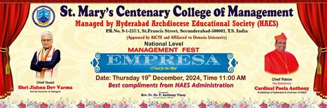 Circulars | St. Mary's Centenary College of Management