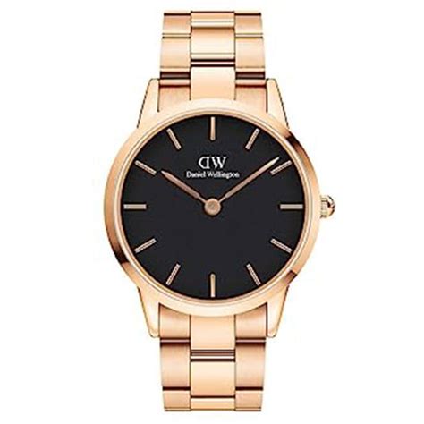 Iconic Link Men Black & Rose Gold