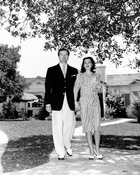 Hedy Lamarr with husband John Loder | Hedy lamarr, Hollywood, Old hollywood