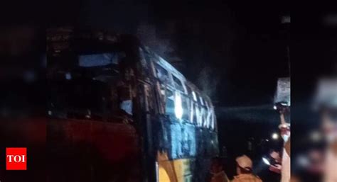 6 dead, 17 injured as bus catches fire in Rajasthan's Jalore | Jaipur ...