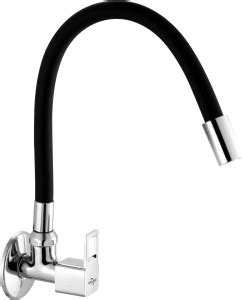 NEELKUND Square cut Flexible Sink Cock Black 360 degree swivel spout ...