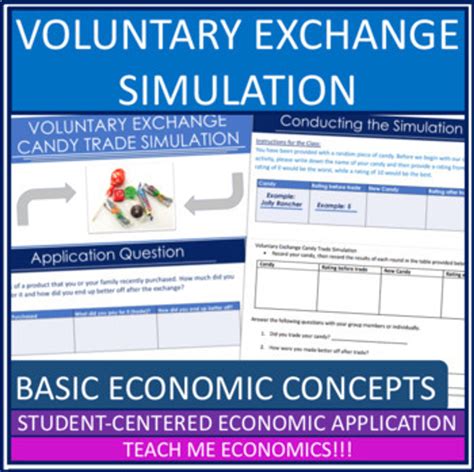Voluntary Exchange Activity Economics Trade and Specialization ...