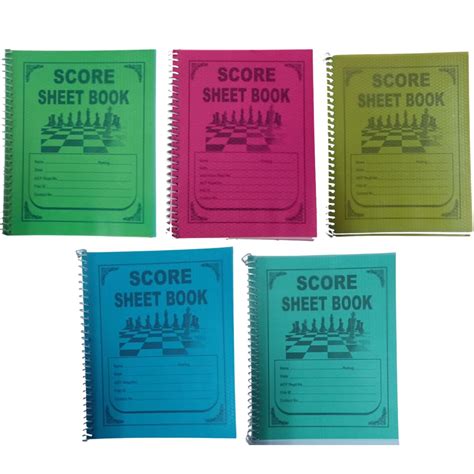 Buy Chess Score Sheet: Chess Game Record Keeper Book, Chess Scoresheet ...