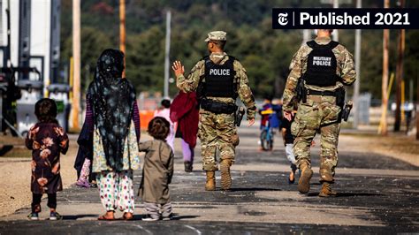 Afghan Evacuees Living on U.S. Military Bases Wait Months - The New ...