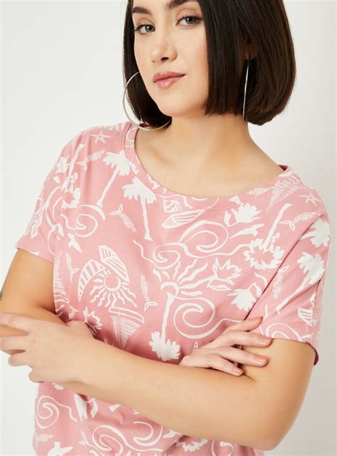 Buy Women Printed T-shirt Online at just Rs. 399.0 - 1000014818767 ...
