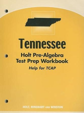 Pre-Algebra, Grade 8 Test Preparation Workbook: Holt Pre-Algebra ...