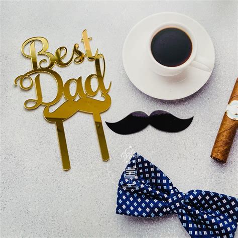 Best Dad Cake Toppers- Set of 5 – Cake Toppers India