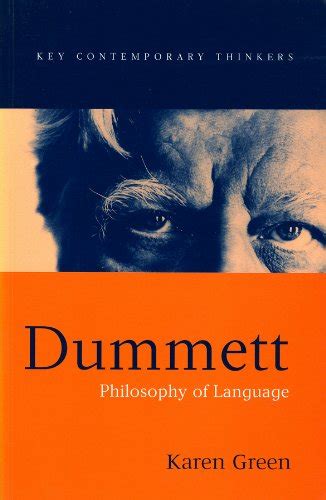 Dummett: Philosophy of Language (Key Contemporary Thinkers) eBook ...