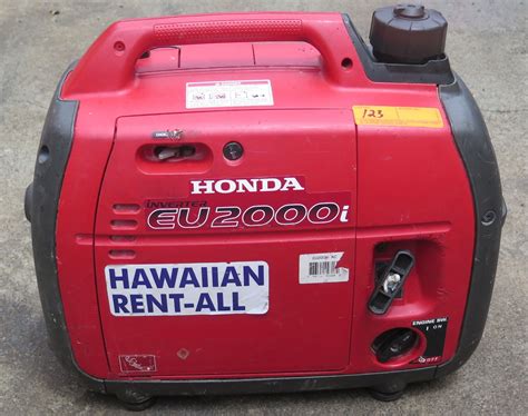 Honda EU2000I 2000-Watt Portable Generator w/Inverter, Super Quiet ...