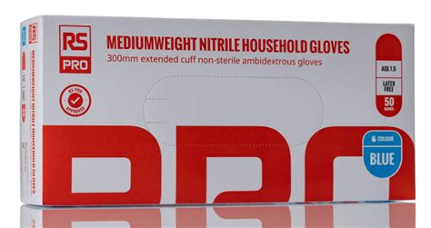 G751-11 RS PRO | RS PRO Blue Powder-Free Nitrile Disposable Gloves ...