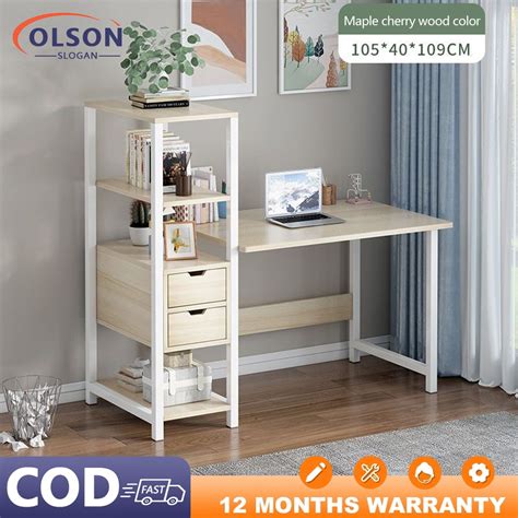 Study and Computer Table with Book Shelf 的图像结果