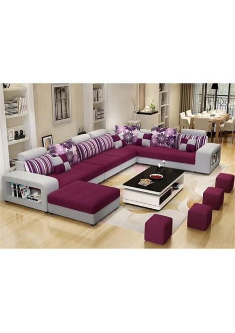 Whiteway Furniture Super Soft Fabric Sofa Set for Living Room, Bedroom ...