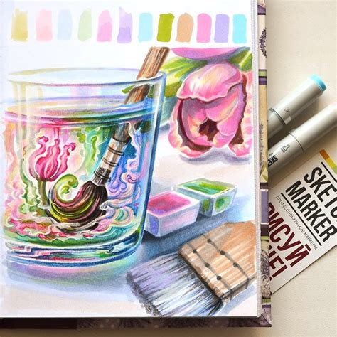 Скетч рисунки маркерами: Рисунки для срисовки скетч маркерами для ...