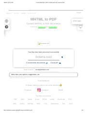 Mhtml File to PDF 的图像结果