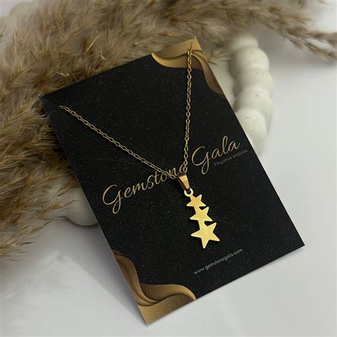Star Cluster Necklace -18k Gold Plated – Gemstonegala