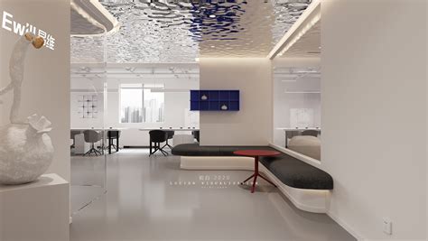 初白·2020 | 白色办公空间表现|空间|室内设计|Lucien0905 - 原创作品 - 站酷 (ZCOOL)