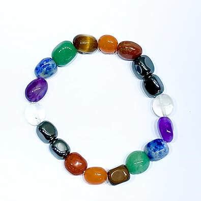 Seven Chakra Tumbled Bracelet in India – AEORA ROCKS INDIA -Healing ...